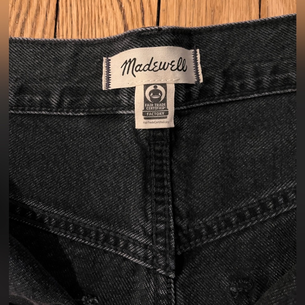 Madewell Super Wide Leg Black Jeans Size 30 - Picture 8 of 13
